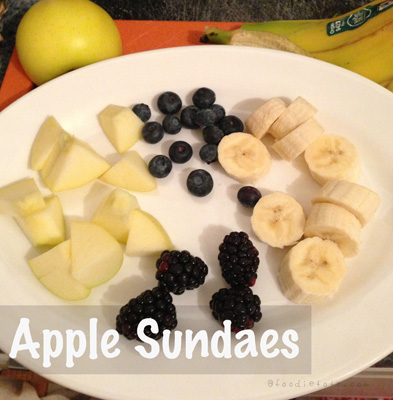 make-your-own apple sundaes