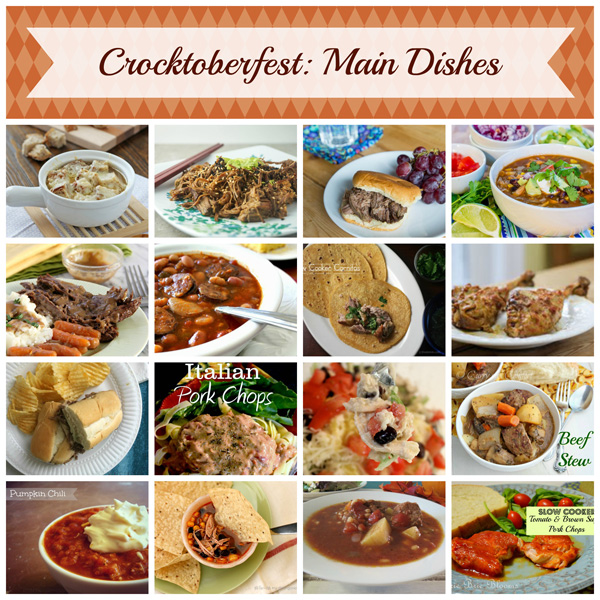 Crocktoberfest Main Dishes Collage