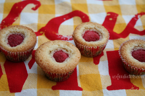 Valentine's Raspberry Mini Muffins | FoodieTots.com