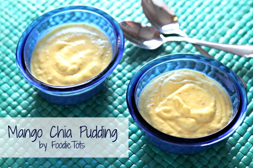 Mango Chia Puddings by FoodieTots