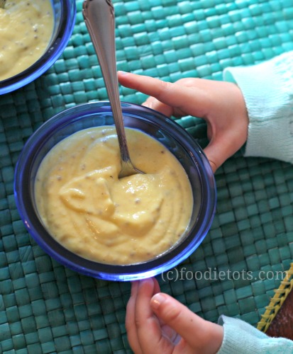 kid-friendly mango chia pudding | foodietots.com