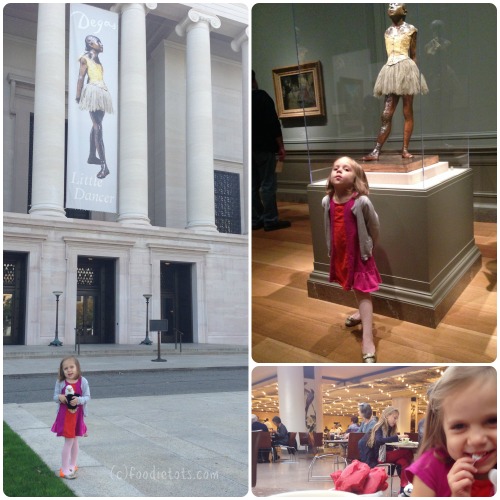 visiting Degas' Little Dancer | foodietots.com