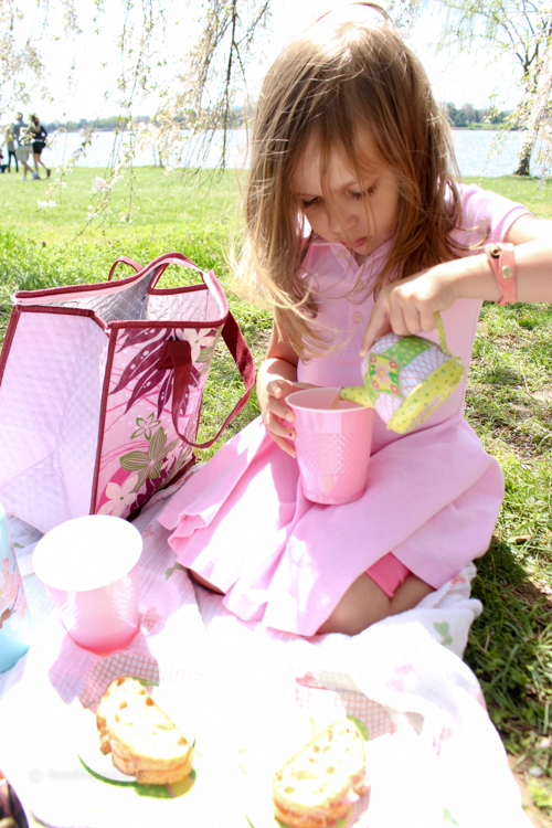 pink tea party picnic | foodietots.com