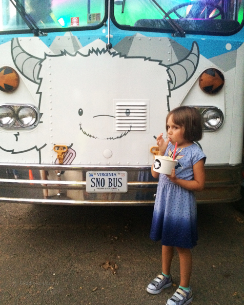 SnoCream Company vintage school bus | #familystyledc