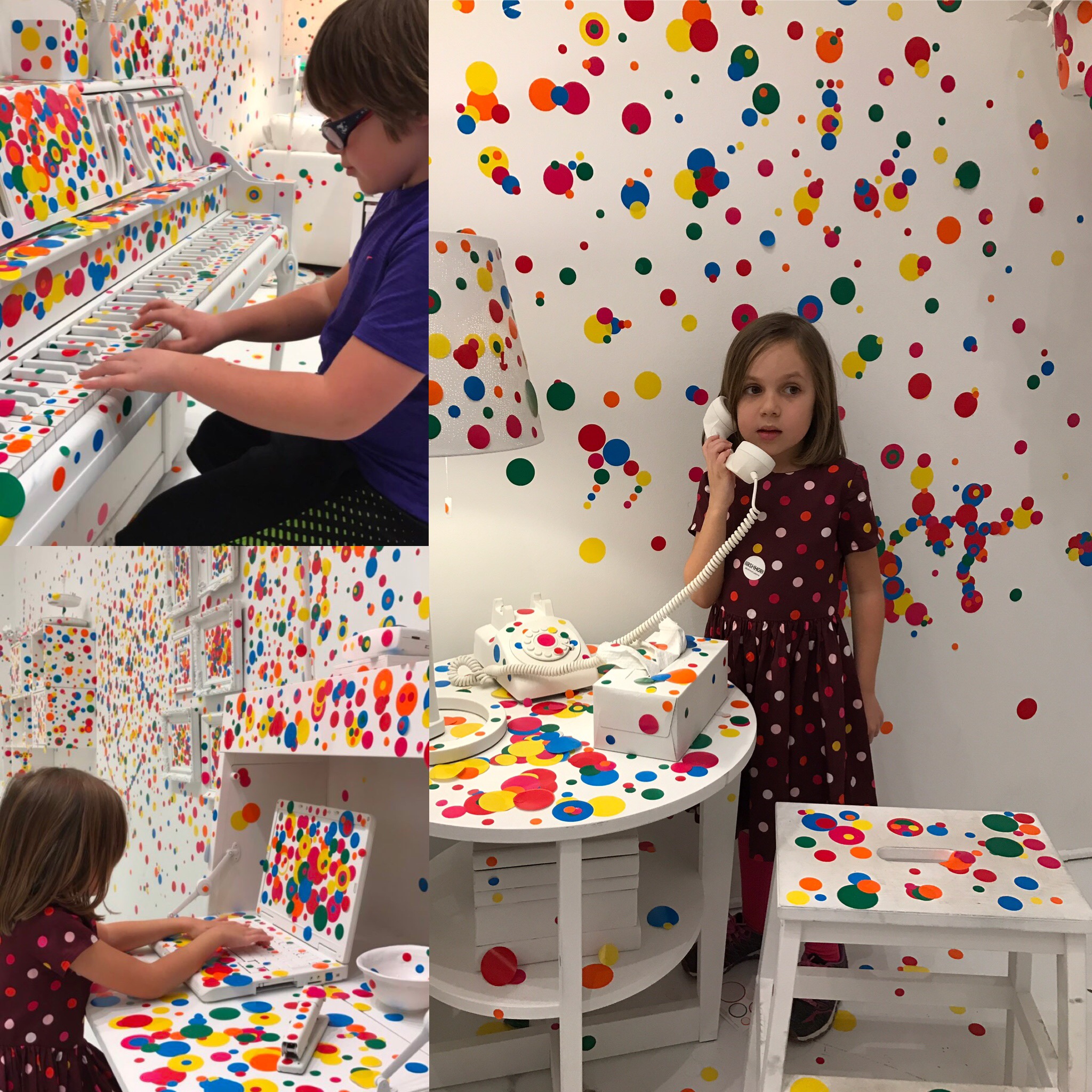 Kusama obliteration room | foodietots.com