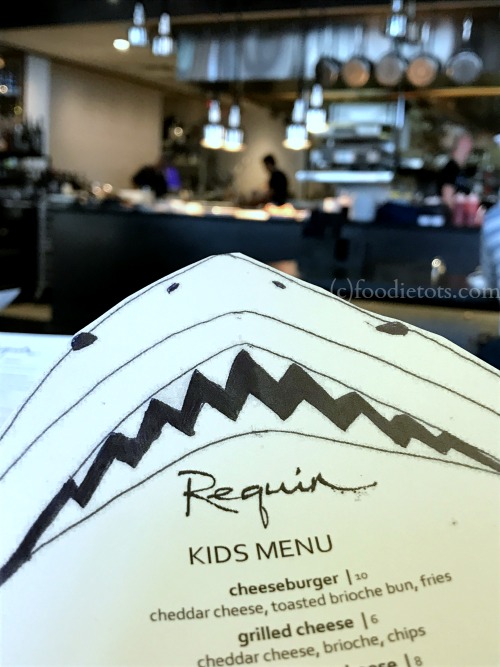 kids menu at Requin | foodietots.com